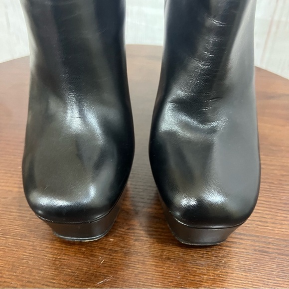 GUCCI LEATHER KNEE HIGH BOOTS 5.75” sky high heels & 1.75” platforms size 37.5 - Picture 11 of 16